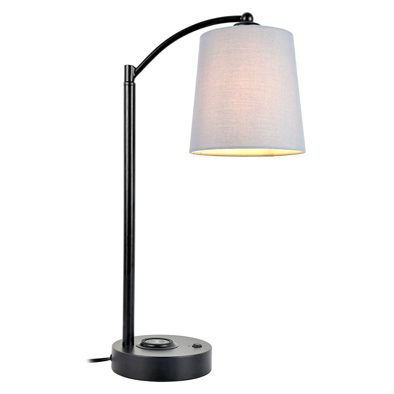 Lampada da tavolo classica con caricatore wireless QI