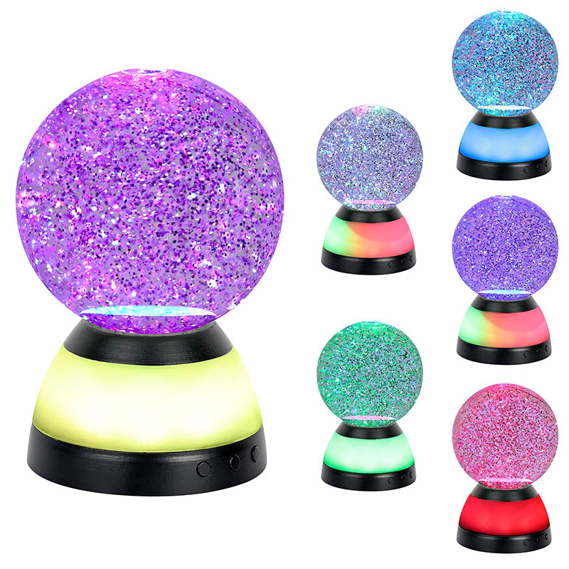 Luce notturna con glitter liquidi che cambiano colore con batteria