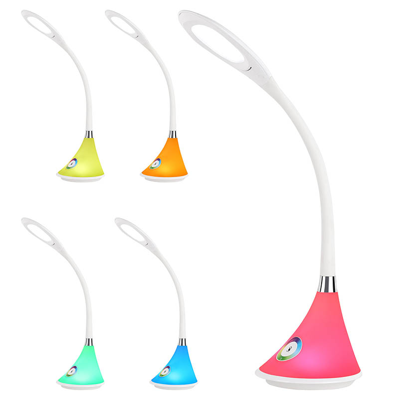 Lampada da scrivania a LED di Dragonfly con base RGB