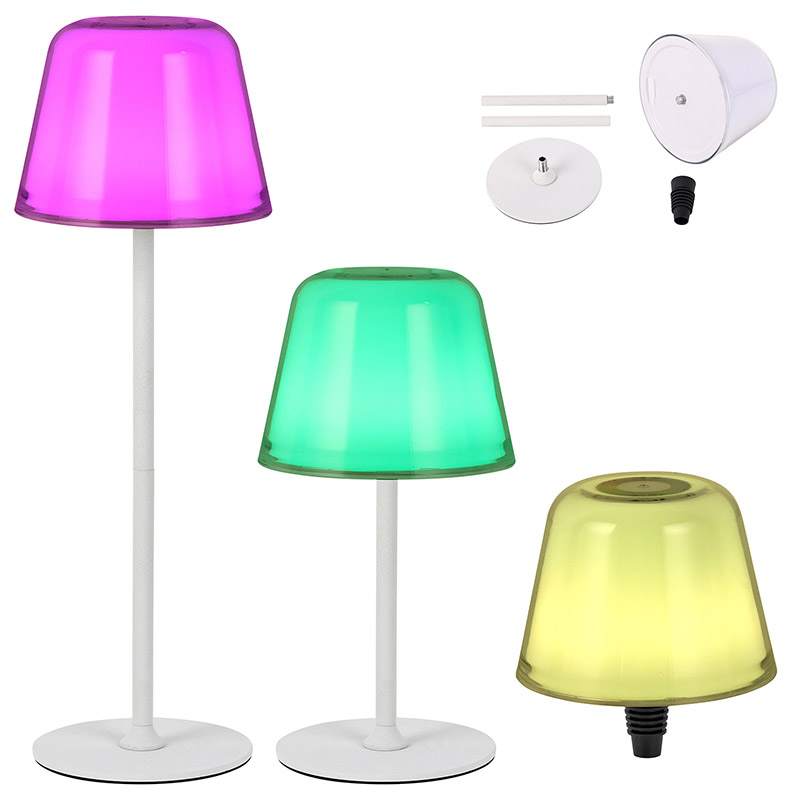 Lampada moderna senza fili con lampada cambia colore RGB