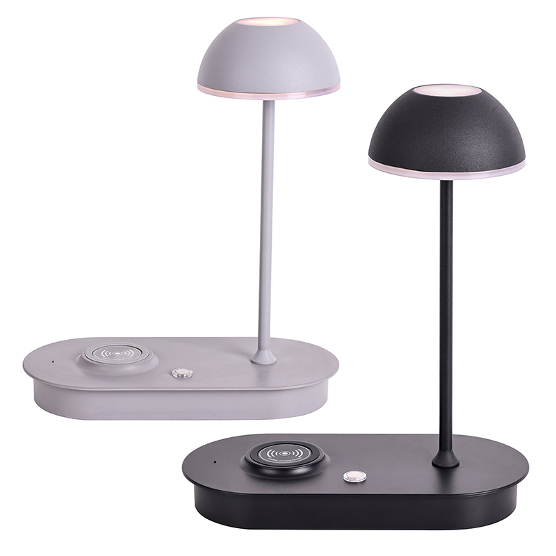 Lampada da scrivania moderna a LED con caricatore wireless