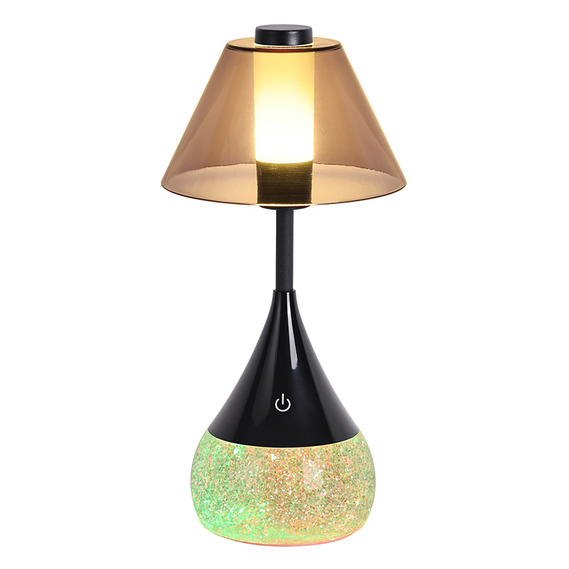 Lampada a fungo con base liquida dinamica