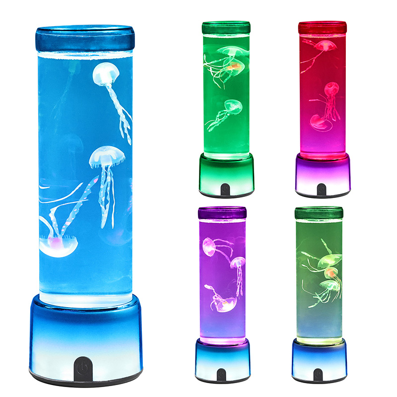 Lampada di meduse appena grandi con base di rotondità a pieno colore