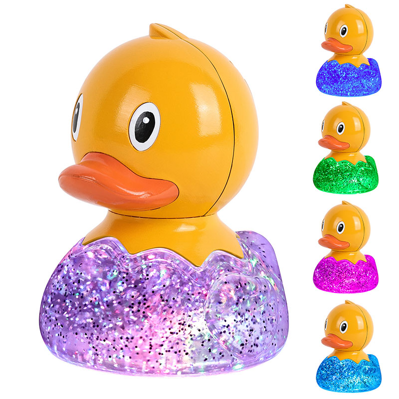 Lampada Duck RGB con liquido glitterato