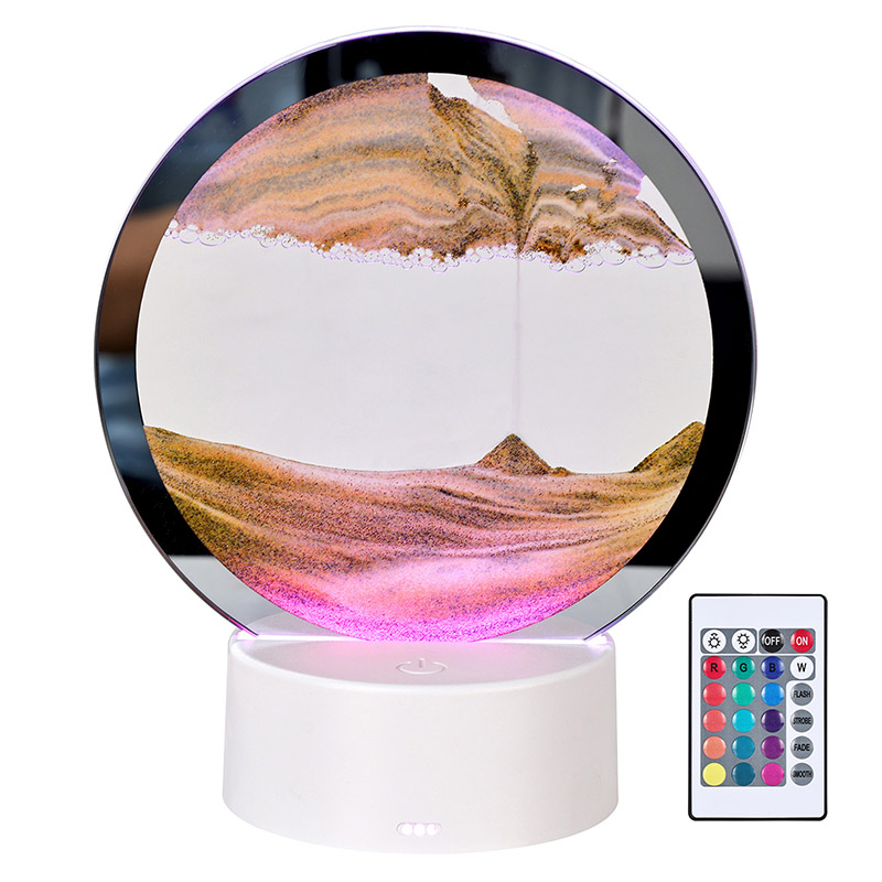 Luce notturna con pittura di sabbia