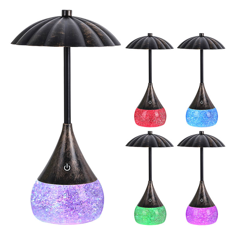 Lampada da scrivania a LED LED LUCE COLLA con bottiglia glitter RGB